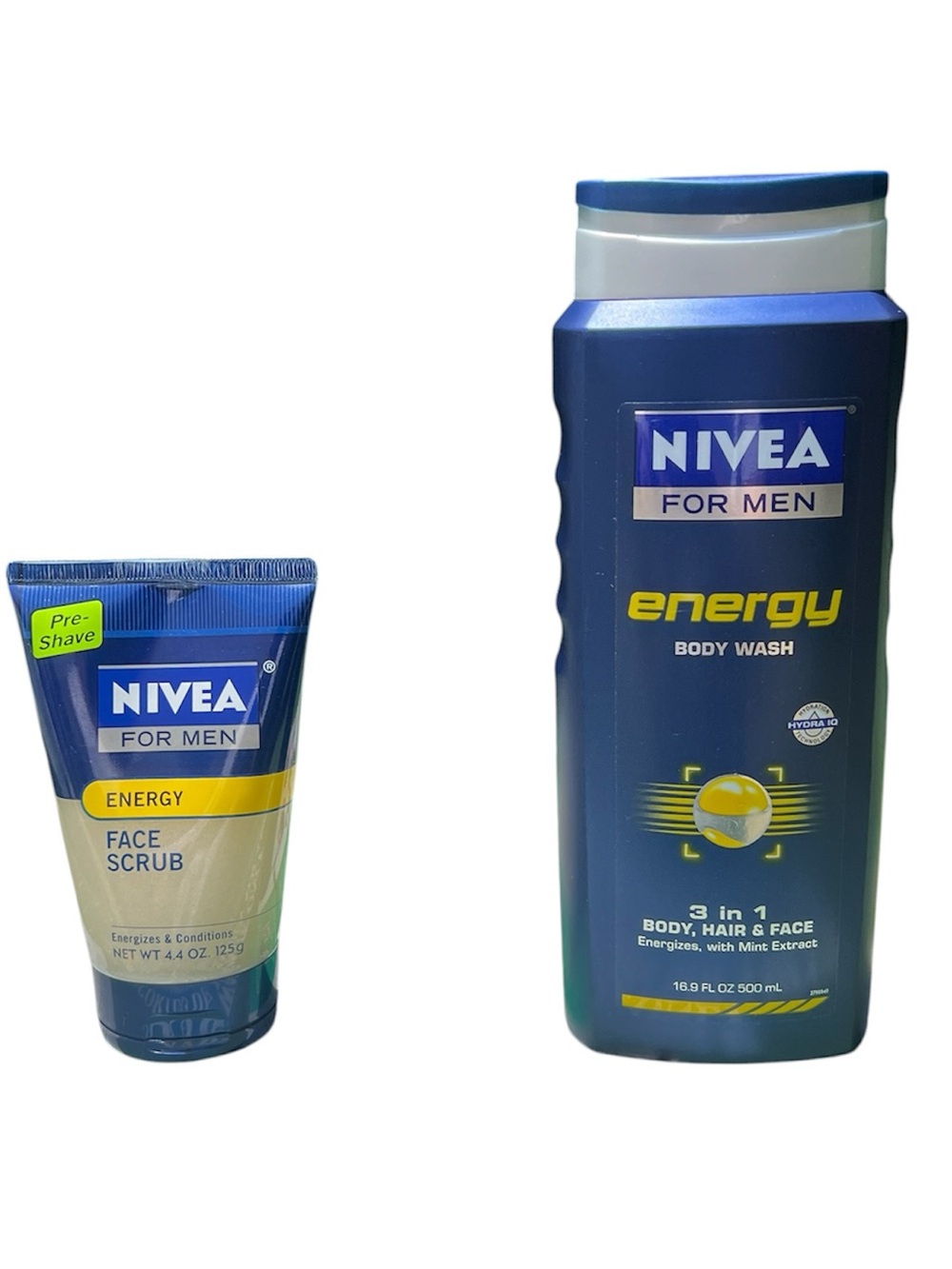 Nivea Energy 3-in-1 Body Wash  and Face Scrub